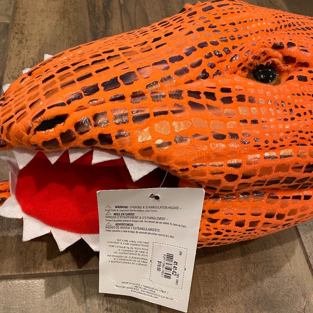 Orange Dinosaur Treat Bag - Pottery Barn - Picture 3 of 3